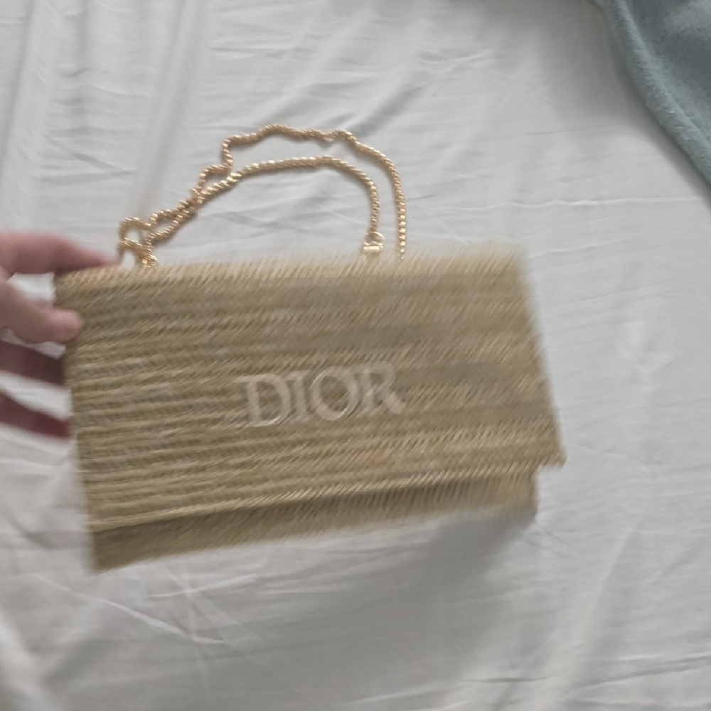 Dior Beige Woven Clutch Bag - Picture 6 of 9